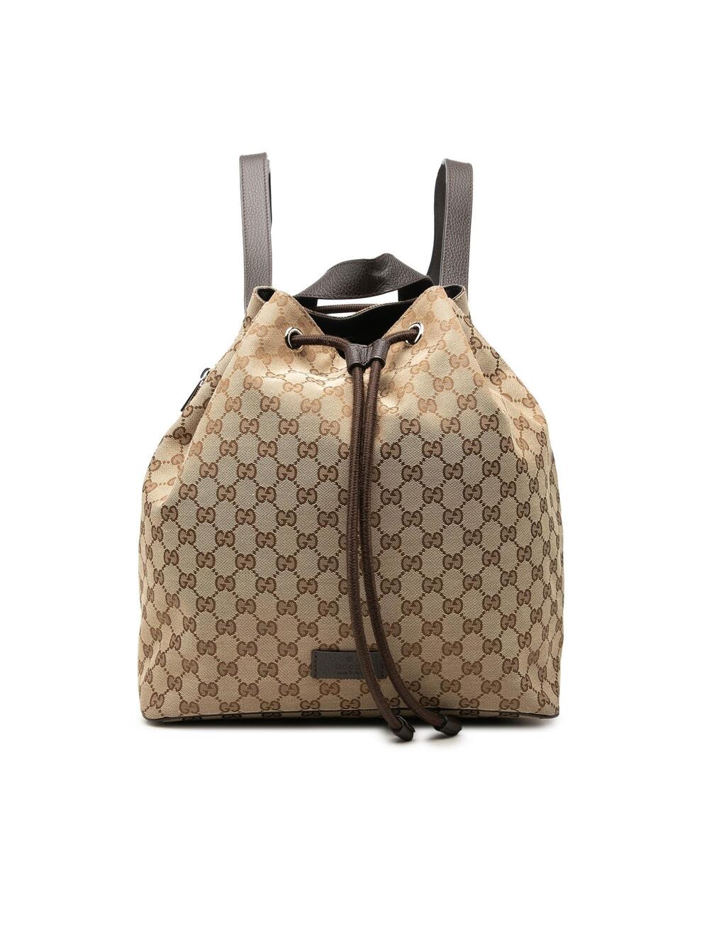 Gucci Gg Canvas Drawstring Backpack #342778G10B